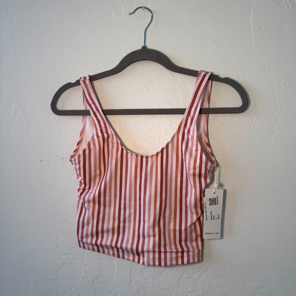 Janelabay Swim top - Striped/cute back